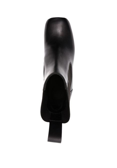 Stivaletti con tacco trasparente grill beatle in nero - donna RICK OWENS | RO02C1845LGE090